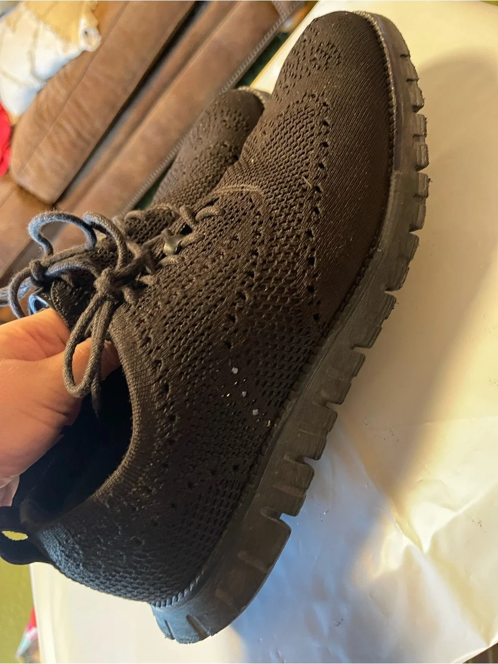 Cole Haan Zerogrand Wingtip Oxford - C30416 - Black Stitchlite - 11  M